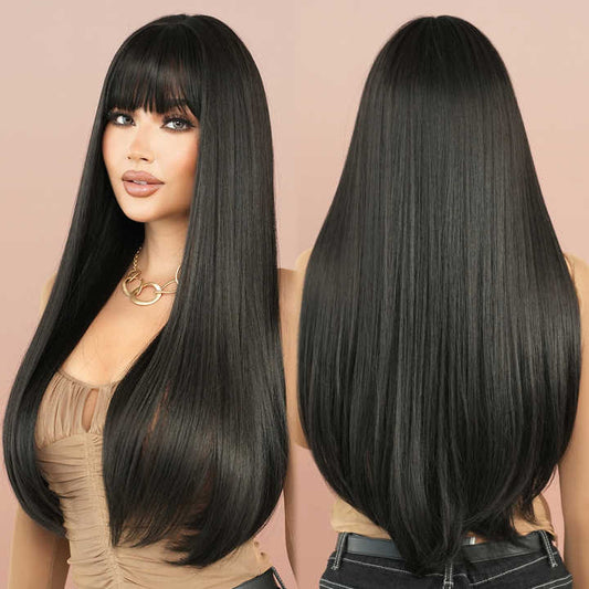 30 32 Inch Glueless Lace Front Wig Human Hair 13x6 HD Lace Front Wig Hair Keratin Alignment Wig Black Women's Wigs