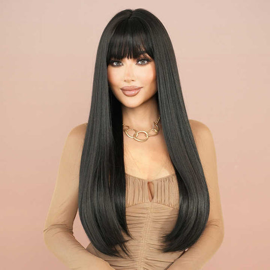 30 32 Inch Glueless Lace Front Wig Human Hair 13x6 HD Lace Front Wig Hair Keratin Alignment Wig Black Women's Wigs